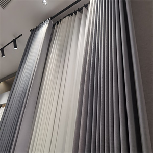 艾可软装高精密窗帘m8668系列美式轻奢客厅阳台遮光飘窗高档大气