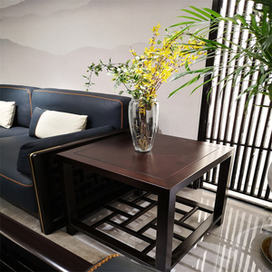 深圳观山雅院齐造现代新中式榫卯工艺紫檀木角几