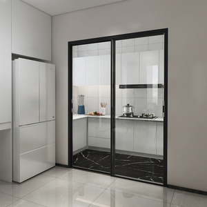 欧迪克 推拉门窄边框客厅极简钢化玻璃厨房移门布利德极简推拉门