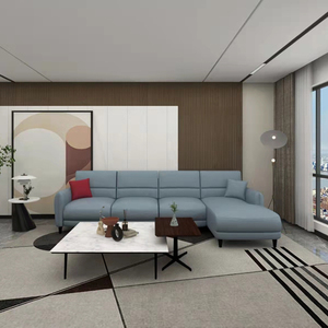 千派科技布艺沙发组合现代简约意式轻奢小户型客厅家具自由探戈