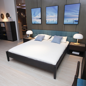 挪亚家现代简约风格 d8系列床型号tac18c1 材质橡木床 双人