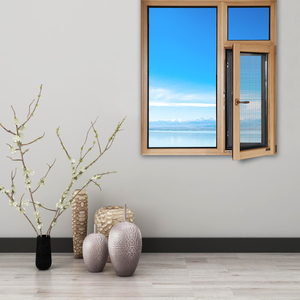 恒固席勒 平开窗h135 铝包木  内开内倒窗纱一体 客厅卧室阳台窗