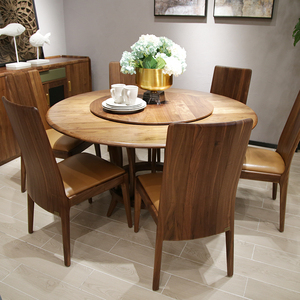 莫霞餐桌餐桌现代简约岩板餐桌餐桌家用小户型实木餐桌核桃1.58米