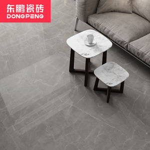 东鹏地砖客厅餐厅耐磨简约空气净化几何灰客厅卧室通体瓷砖