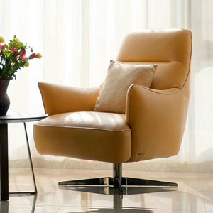 natuzzi editions 纳图兹 意迪森头层牛皮全皮旋转单椅意大利进口