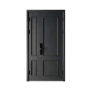 中德可信 德式安全门精品甲级防盗安全门903金属灰/棕橡木防晒漆