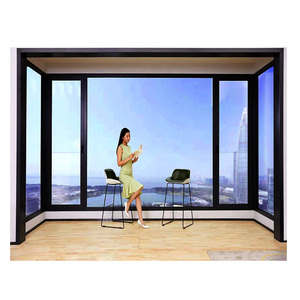 博仕门窗断桥铝合金隔热隔音平开窗定制封闭阳台落地全景窗k6t115