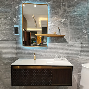 维娜斯浴室柜 新中式浴室柜胡桃木卫生间洗漱台洗脸盆镜柜组合