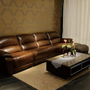 芝华仕头等舱真皮功能沙发时尚百搭极简轻奢皮艺客厅家居组合8532