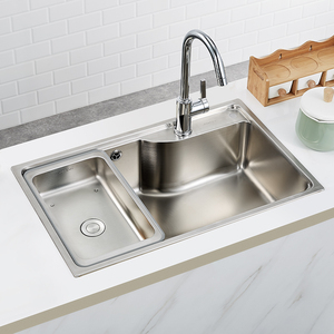 jomoo/九牧水槽不锈钢水槽单槽超大号手工洗菜盆厨房洗碗槽