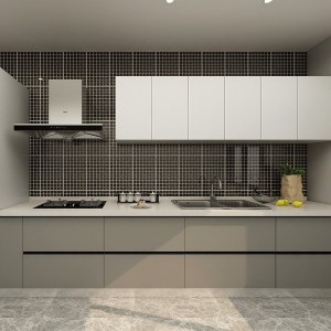 卡诺亚整体橱柜原木色耐用环保石英石性价比高多功能现代简约日式