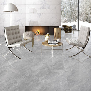romantic罗曼缔克瓷砖北欧简约米兰灰全瓷抛釉地砖客厅大理石瓷砖