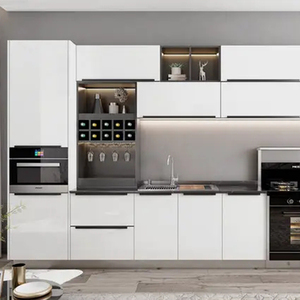 美大鼎厨橱柜定制整体小户型玻璃柜门厨房厨柜灶台柜一体【订金】