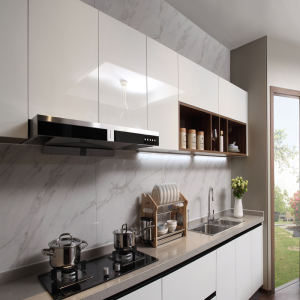 卡诺亚全屋定制实木轻奢橱柜整体定制现代简约开放式厨柜工厂定做