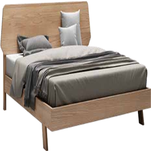 【Faran casa非然】原木家具自然北欧现代主卧次卧实木床1.8米