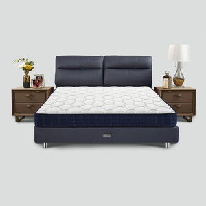 airland雅兰现代简约罗兰皮床科技布实木大床床架双人门店同款