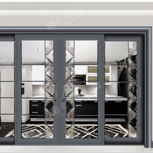 介仁门窗铝合金阳台防盗窗户一体家用jrq-c01推拉门移门定制金