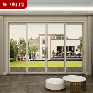 轩尼斯 宝嘉丽铝合金二轨二扇推拉门移门隔音隔热降噪阳台门窗