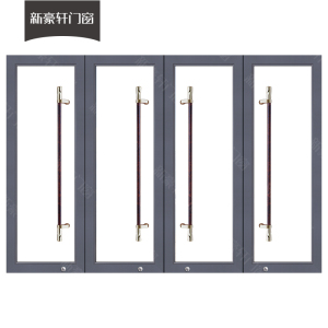 定制金 新豪轩门窗大堂弹簧门 写字楼办公室玻璃回弹门大厦地弹门