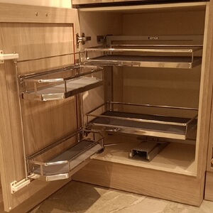 欧派橱柜定制转角拉篮