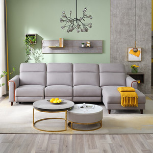 全友家居科技布沙发智能电动多功能沙发现代轻奢客厅家具布艺沙发