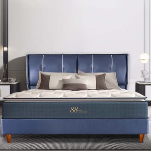 serta/舒达 星享 床架现代简约双人大床主卧真皮床时尚轻奢皮艺床