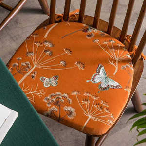 美式餐椅垫椅子垫加厚座垫海绵复古一体椅子坐垫通用可拆洗花园|