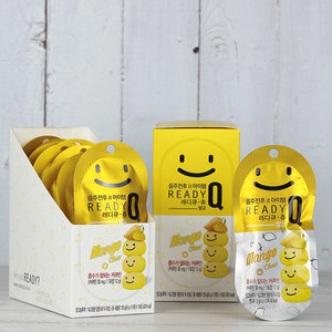 韩国进口readyq笑脸芒果味网红解酒醒酒糖q糖软糖12g*10包