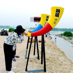 景区网红呐喊喷泉公园号角喊泉户外人工扫码声控全套设备厂家定制