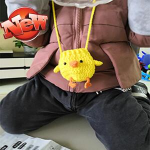 2021幼儿园护蛋保护鸡蛋神器儿童用随身挂脖毛线手工编织保护套包