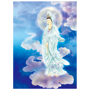 付款淘宝定制高端钻石画客厅卧室玄关简约线绣十字绣敦煌飞天做莲观音