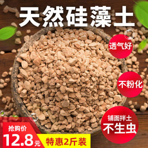 硅藻土颗粒多肉植物铺面石防虫硬质麦饭石赤玉土营养土盆栽专用土