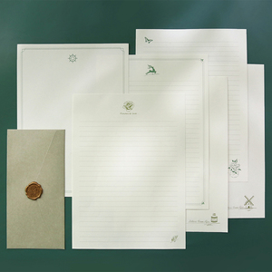 88ylyy_g淘宝简约文艺信纸复古欧式浪漫情书写信加厚高级感横线空白