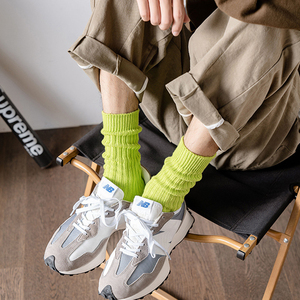 袜子男女运动秋季冬季秋冬长款长筒袜子搭配老爹鞋运动鞋的ins潮