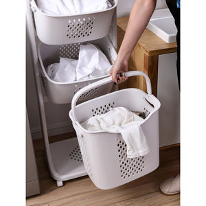 洗衣房置物架洗澡间放衣物卫生间放换洗衣服特大号脏衣篮家用收