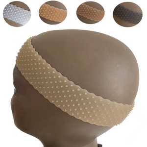 欧美流行silicon wig headband grip透明防脱落假发头套硅胶发带
