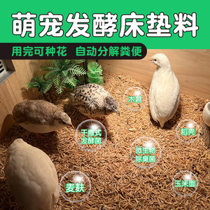 芦丁鸡发酵床垫料分解粪便菌种成品宠物小鸡鸭仓鼠除臭专用品木屑