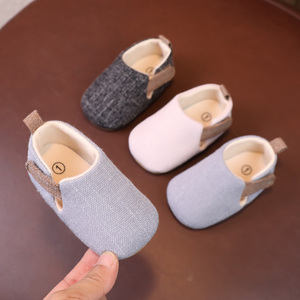 婴儿鞋春秋季软胶底布单鞋学步男女宝宝鞋子不掉鞋护脚0一1岁防滑