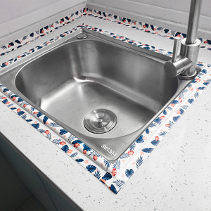 锡纸厨房水槽灶台美缝贴燃气灶边缝贴边条防水防油乐享日用家居10