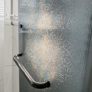 马赛克玻璃贴纸透光不透明卫生间窗户防走光浴室厕所隐私贴膜防窥