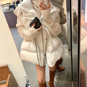 韩国羽绒棉服马甲女冬季加厚宽松抽绳收腰外穿蓬蓬面包服保暖外套