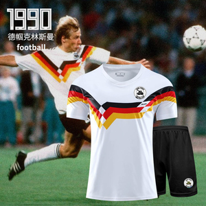 008人付款天猫德国队冠军球衣1990年世界杯复古足球服18号克林斯曼
