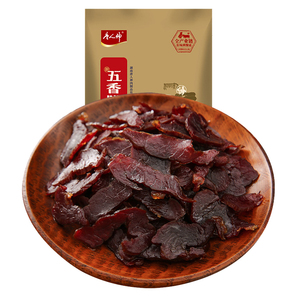 唐人神 五香腊牛肉200g 湖南特产烟熏口味湘西风味咸肉腊味牛肉干