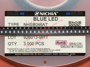 NICHIA日亚NHSB046AT贴片0805/2214陶瓷蓝色光汽车仪表盘LED灯珠