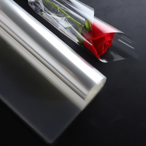 玫瑰花玻璃纸新款透明opp膜包装纸花束包装纸防水包花花艺材料