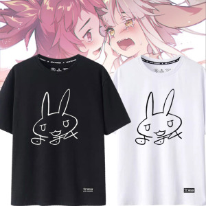 自深渊娜娜奇签名短袖可定制t恤夏季男女情侣糖果色t恤半袖短袖