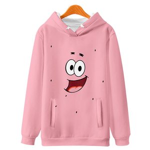 派大星卫衣粉色联名宽松卡通动漫潮牌小众设计情侣装男女衣服裤子