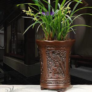 泥瓦花盆长方形