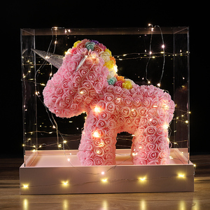 圣诞情人节礼品永生花独角兽rose送女友朋友老婆闺蜜only