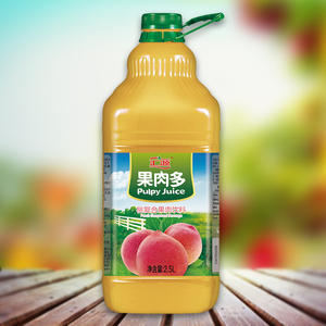 5l桃味桃汁果汁饮料大瓶装